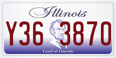 IL license plate Y363870