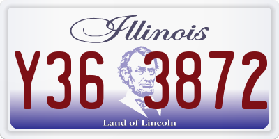 IL license plate Y363872