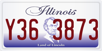 IL license plate Y363873