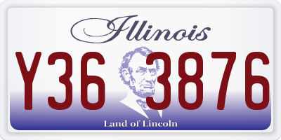 IL license plate Y363876