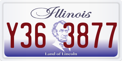 IL license plate Y363877