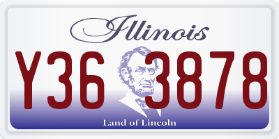 IL license plate Y363878
