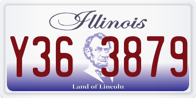 IL license plate Y363879