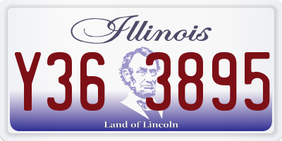 IL license plate Y363895