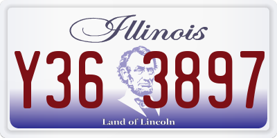 IL license plate Y363897