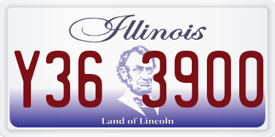 IL license plate Y363900