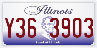 IL license plate Y363903