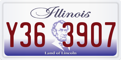 IL license plate Y363907