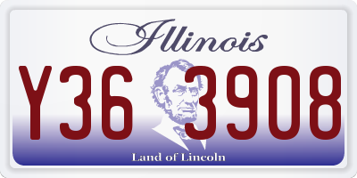 IL license plate Y363908