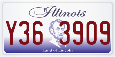 IL license plate Y363909
