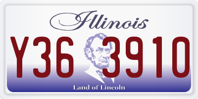 IL license plate Y363910