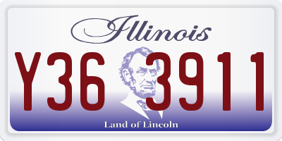 IL license plate Y363911