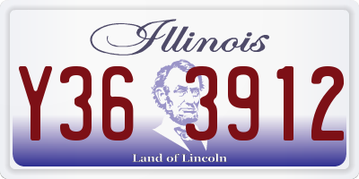 IL license plate Y363912