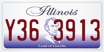 IL license plate Y363913