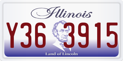 IL license plate Y363915