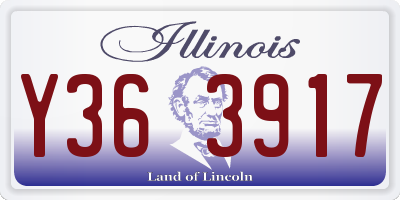 IL license plate Y363917