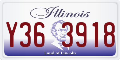 IL license plate Y363918