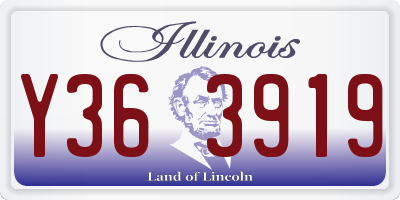 IL license plate Y363919