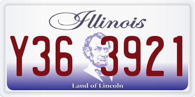 IL license plate Y363921