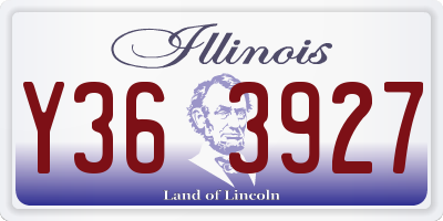 IL license plate Y363927