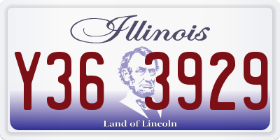 IL license plate Y363929