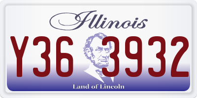 IL license plate Y363932