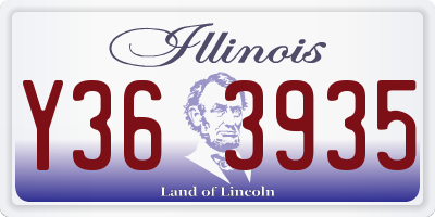 IL license plate Y363935