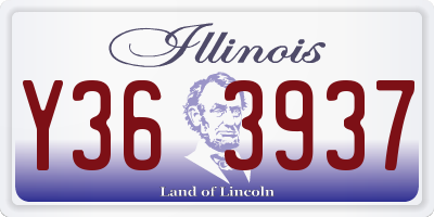IL license plate Y363937