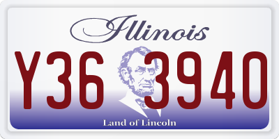 IL license plate Y363940