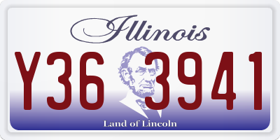 IL license plate Y363941