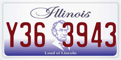 IL license plate Y363943