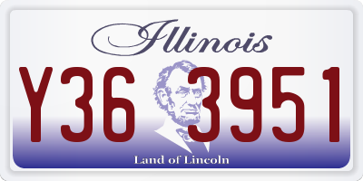 IL license plate Y363951
