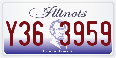 IL license plate Y363959