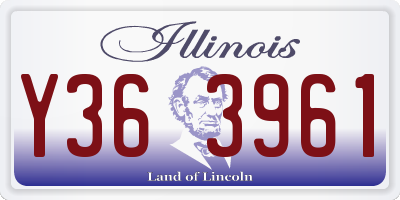 IL license plate Y363961