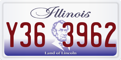 IL license plate Y363962