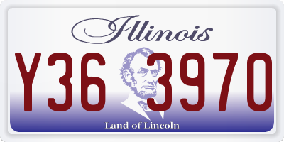 IL license plate Y363970