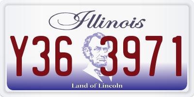 IL license plate Y363971