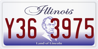 IL license plate Y363975