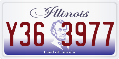 IL license plate Y363977