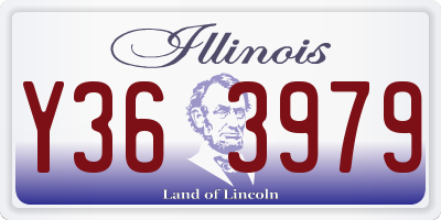 IL license plate Y363979
