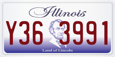 IL license plate Y363991