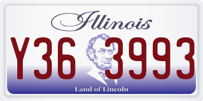 IL license plate Y363993
