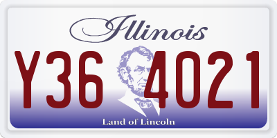 IL license plate Y364021