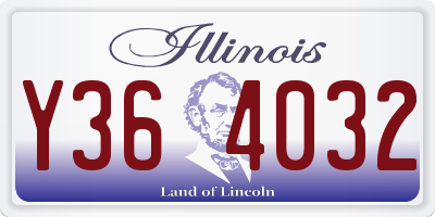 IL license plate Y364032
