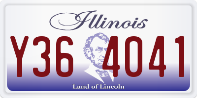 IL license plate Y364041