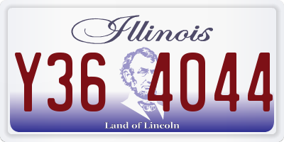 IL license plate Y364044