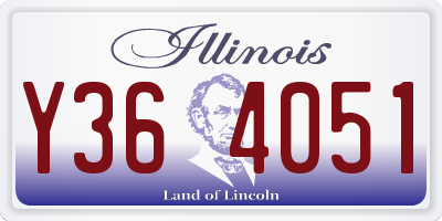 IL license plate Y364051