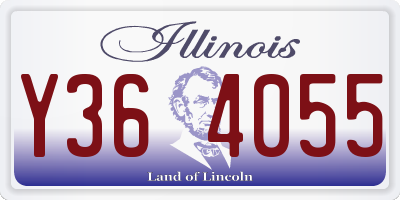 IL license plate Y364055
