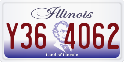 IL license plate Y364062