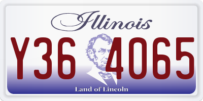 IL license plate Y364065